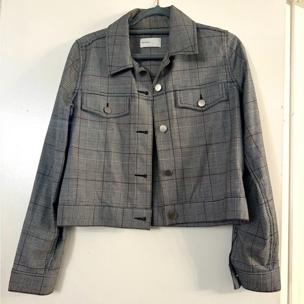 BLDWN Plaid Sonic Crop Jacket XS